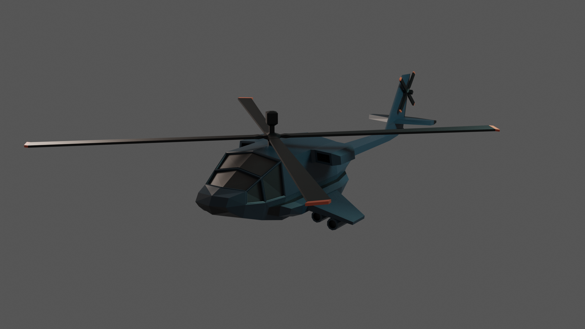 Low poly helicopter preview image 1